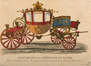 Carroza para la coronación del Emperador Napoleón I, que tuvo lugar el 11 de Frimaire, Año XIII de Louis Brion de la Tour fils